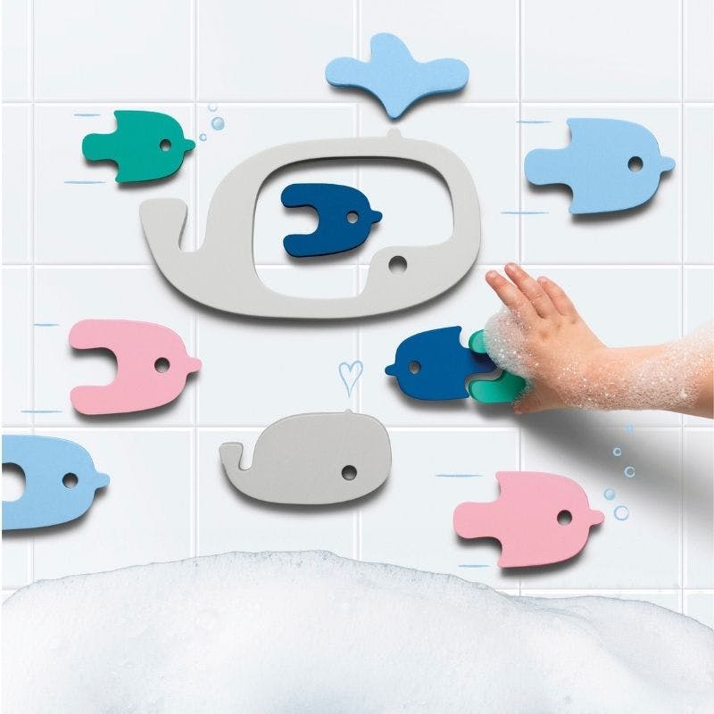 Whale Bath Bundle – Squeezi Whale, Bath Puzzle Whale & Cana Watering Can