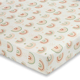 Parker Rainbow Cotton Fitted Crib Sheet
