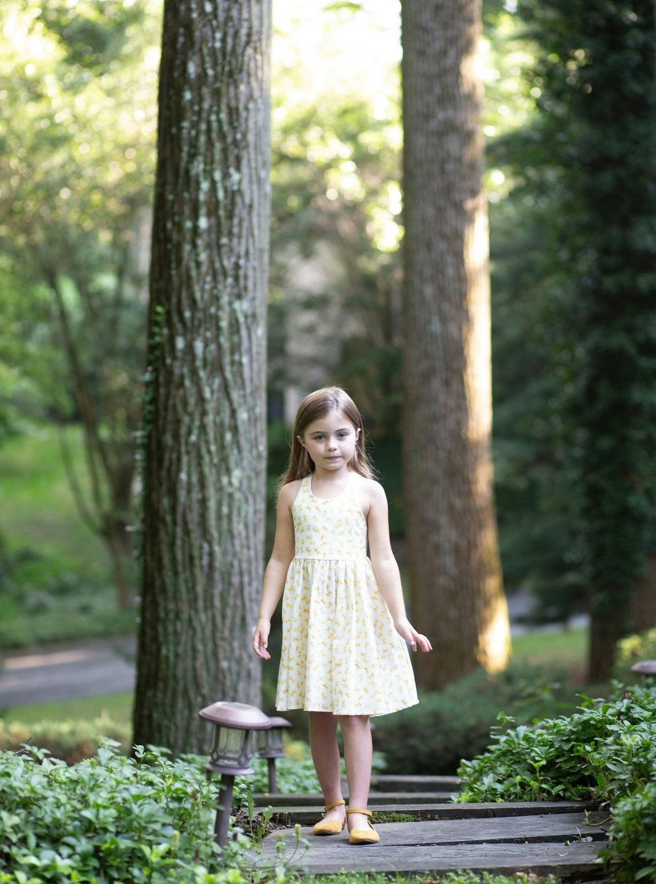 Cross Back Dress in Bow Tie Pasta