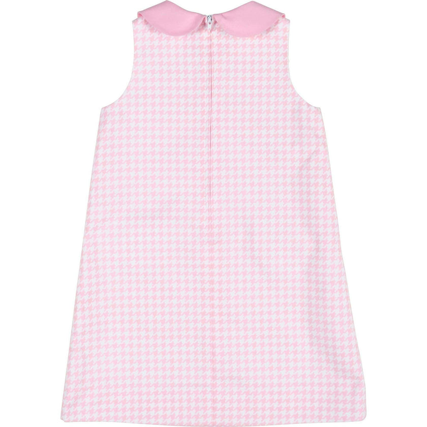 Houndstooth Dress with Bow Pockets