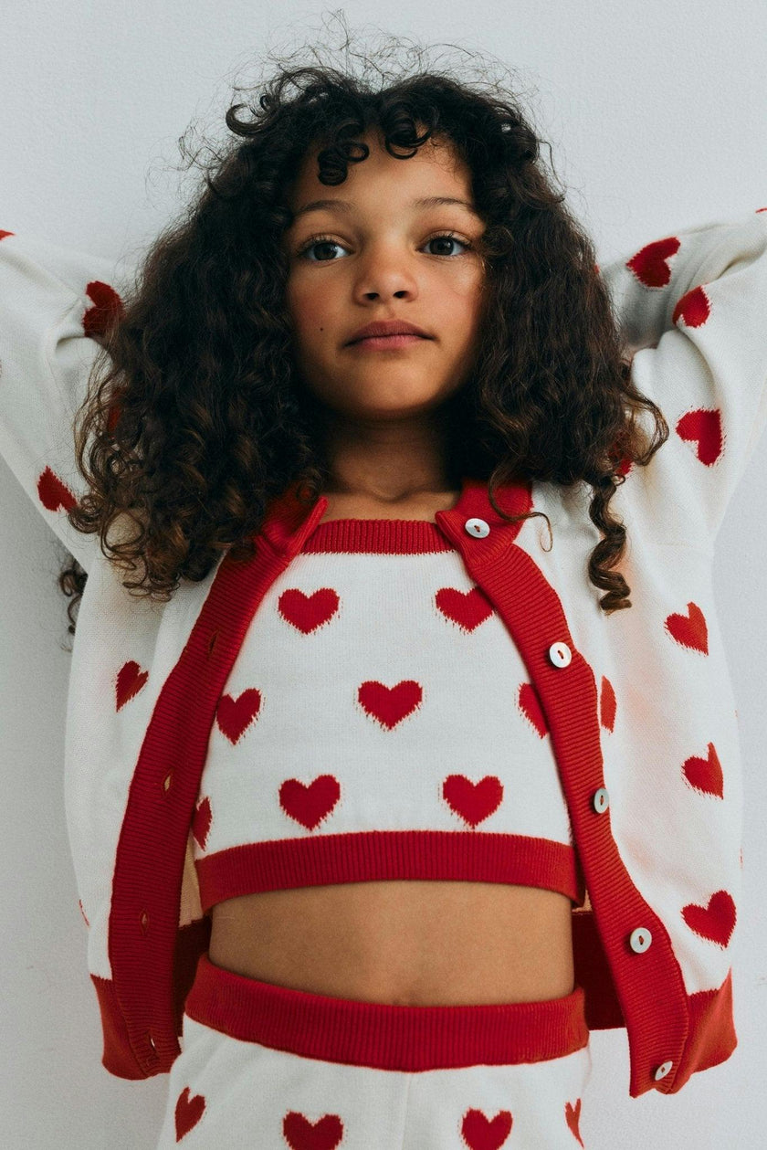 Maqui Cardigan Hearts Jacquard