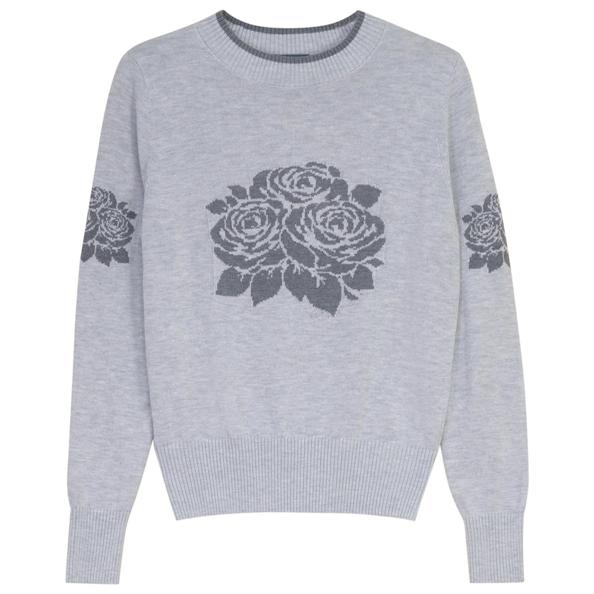 Floral Knit Sweater