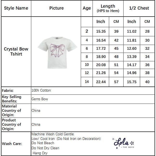 Crystal Bow T-shirt