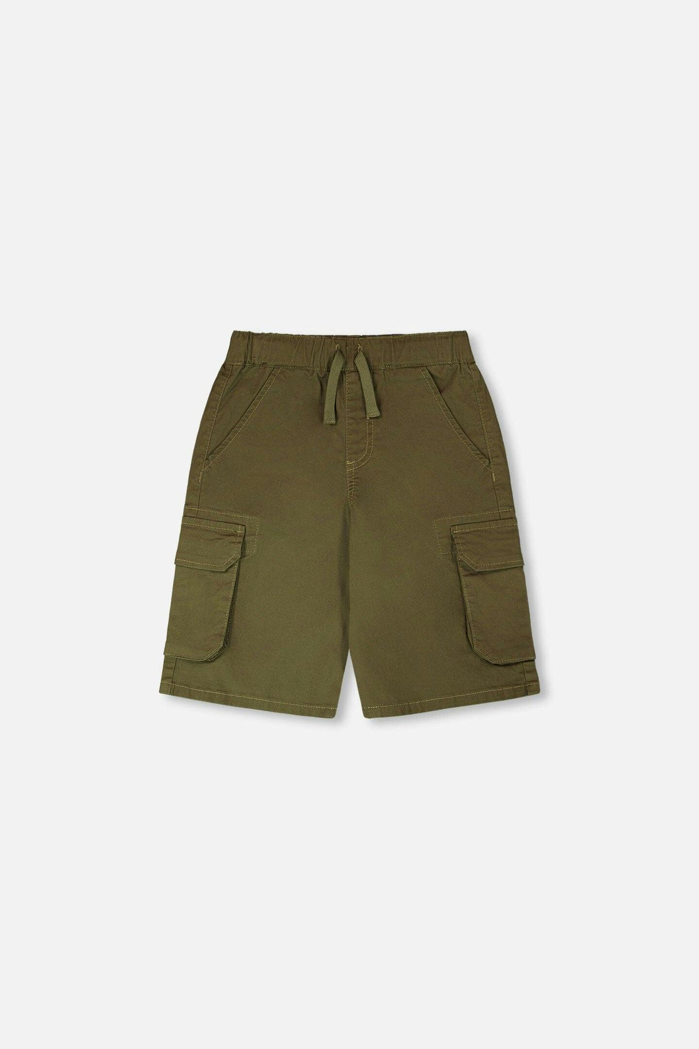 Stretch Twill Bermuda With Cargo Pockets