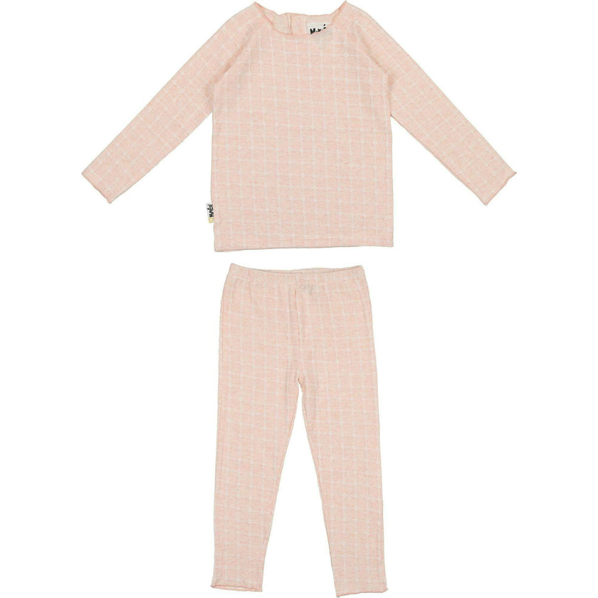 Box Design Raglan Sleeve Top & Pant Set