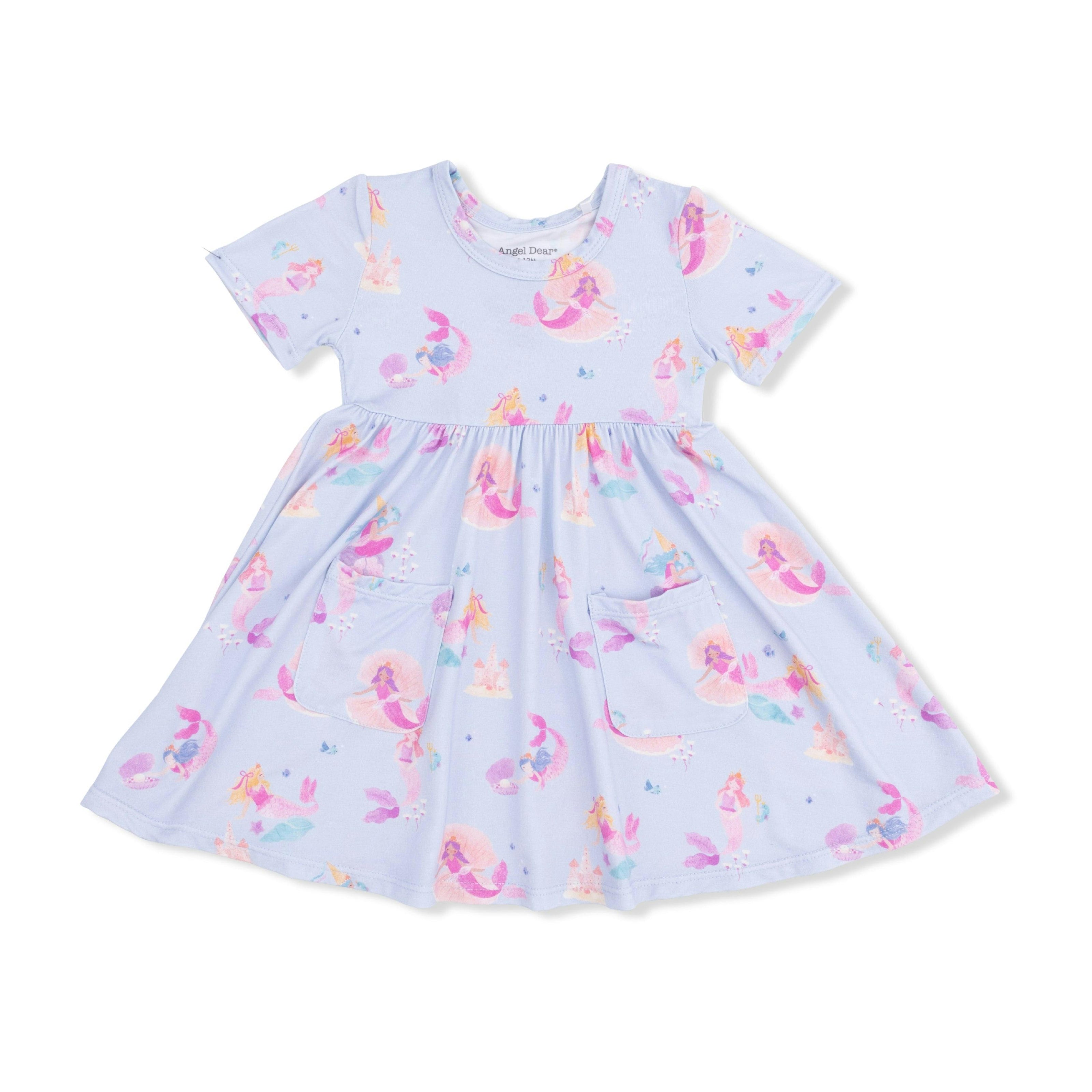 Mermaid Princesses - Twirly Short Sleeve Dress