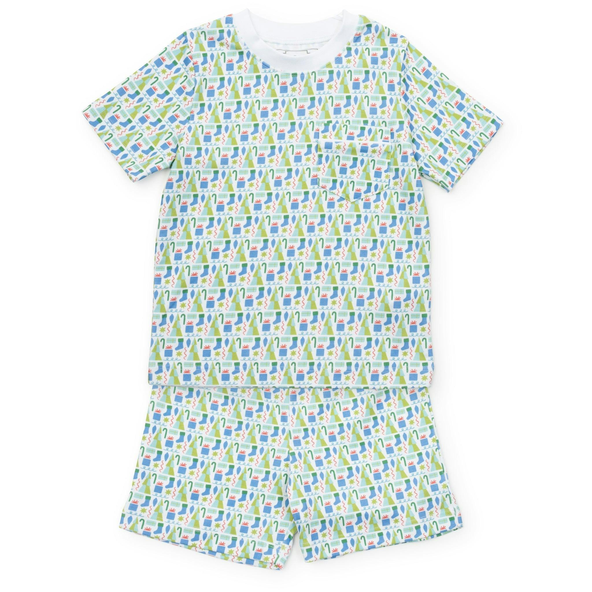 Charles Boys' Short Set - Mod Holiday Blue