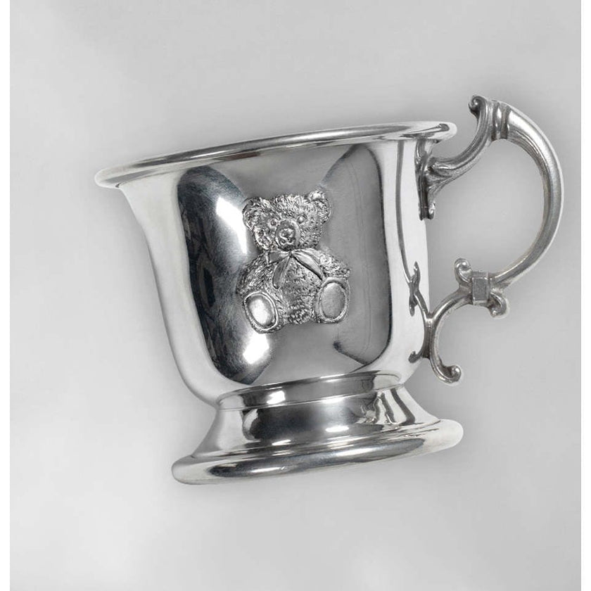 Little Grey Bunny's Traditional Pewter Christening Cup