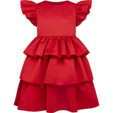 Scarlett Satin Frill Party Dress