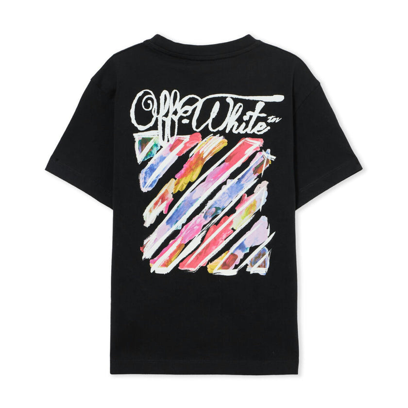 Black Diagonal Watercolor T-shirt