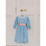 Nicky Hilton x La Coqueta Blue Stripe Milou Girl Dress
