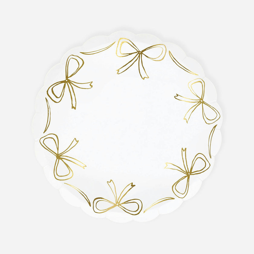 Gold Bow Side Plates