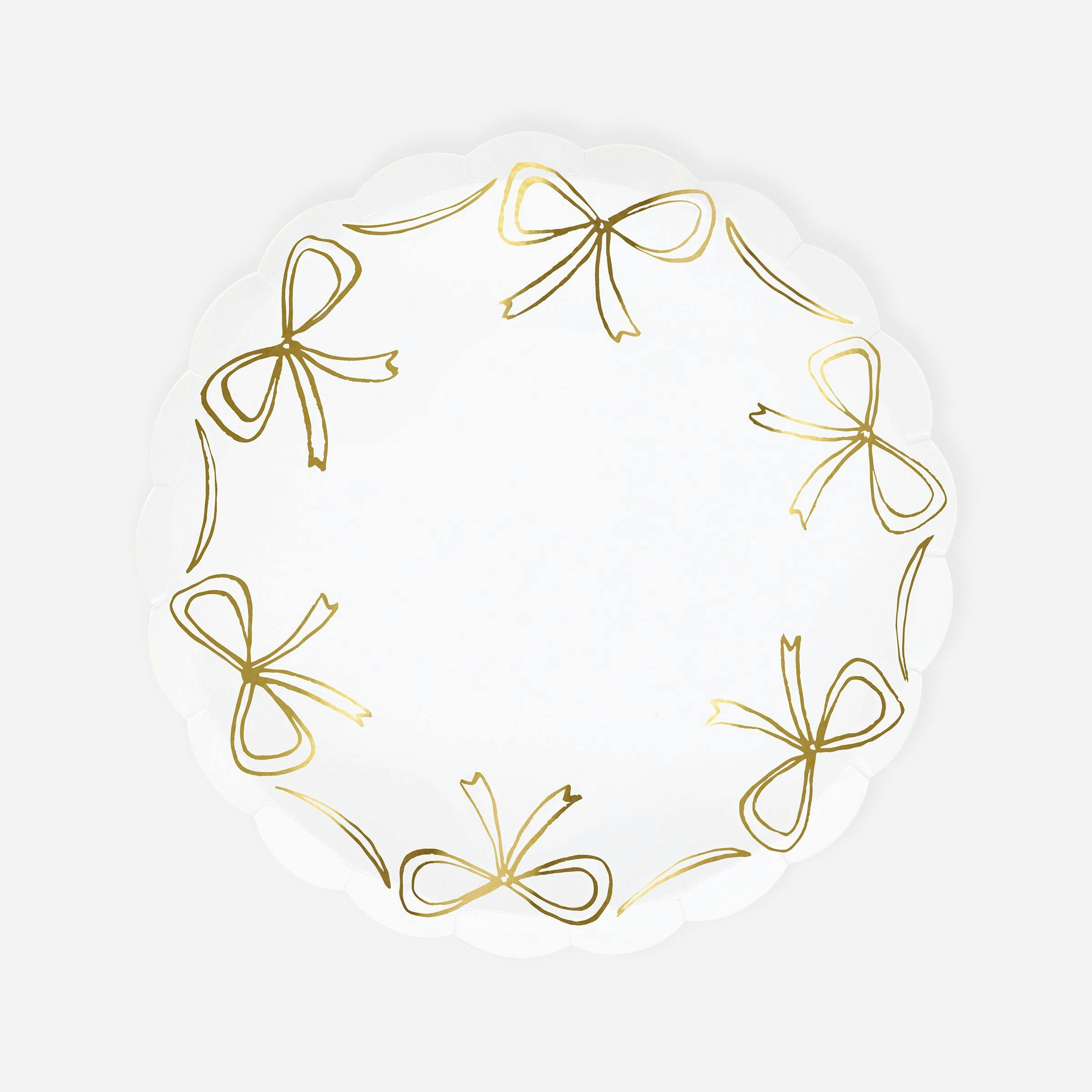 Gold Bow Side Plates