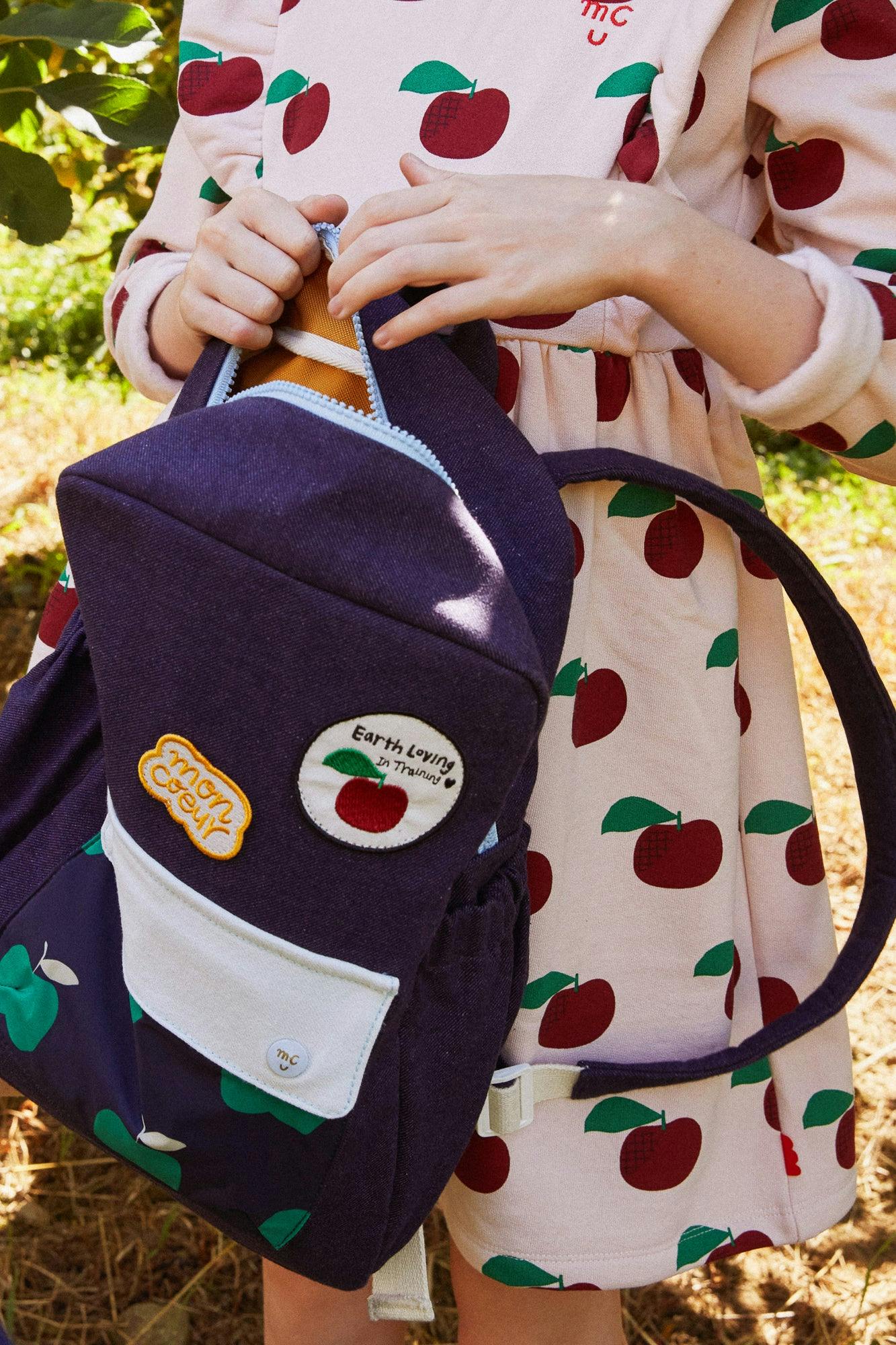 Recycled Cotton Apples Kid Ruffle Dress