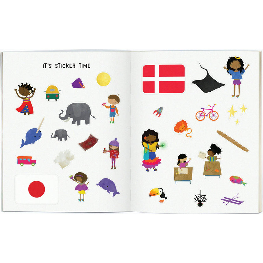 Around the World Coloring Book