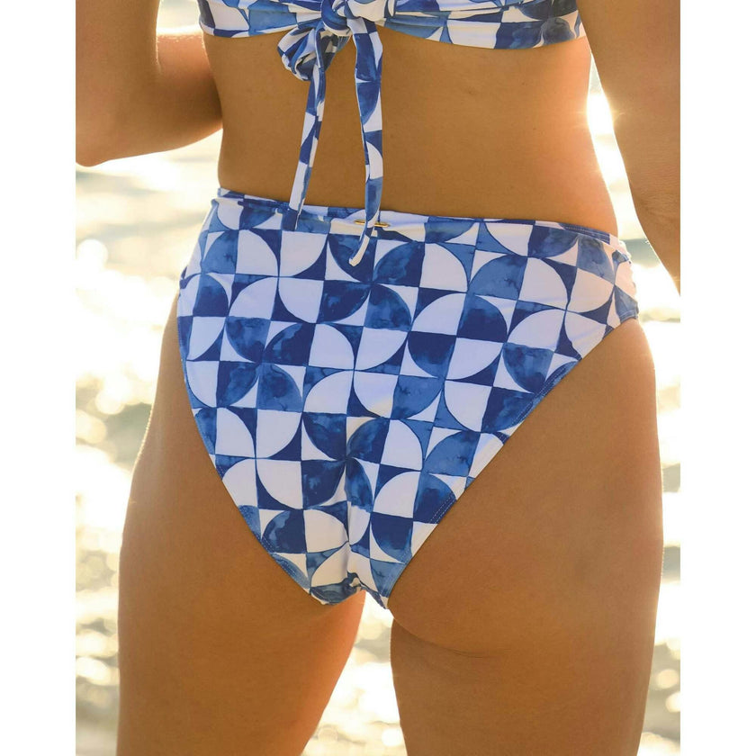 The Greece - Gold Ring Banded Sporty Bikini Bottom