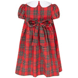 Lottie Hand Smocked Plaid Dress