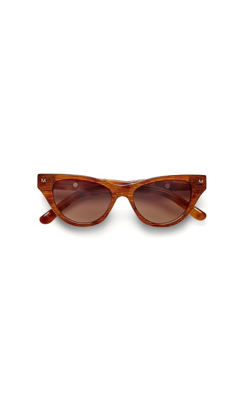 Suzy Sunglasses in Dark Tortoise Stripe