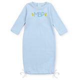 George Pima Cotton Daygown Light Blue