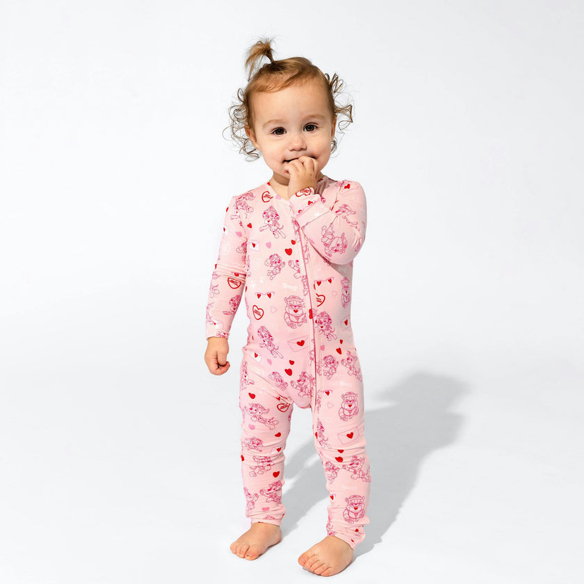 PAW Patrol: Love Paws Pink Bamboo Convertible Footie