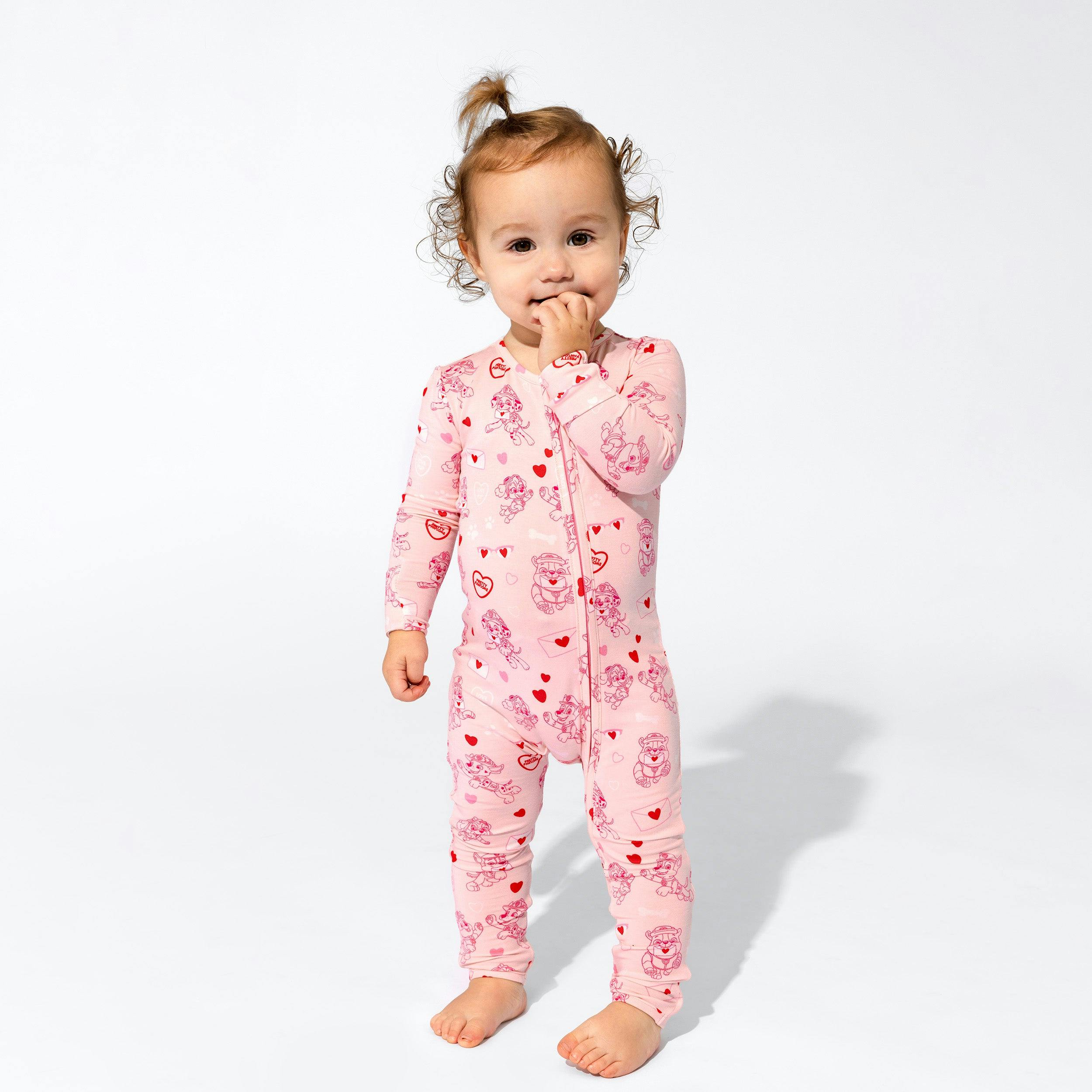 PAW Patrol: Love Paws Pink Bamboo Convertible Footie