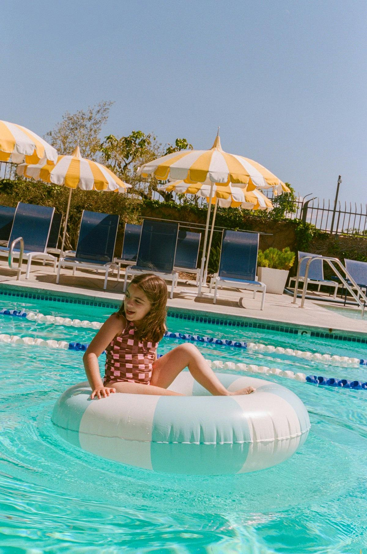Seaesta Surf x Heather Taylor Home / Gingham Swimsuit / Raspberry