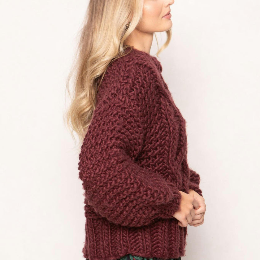 Erica Sweater in Raisin
