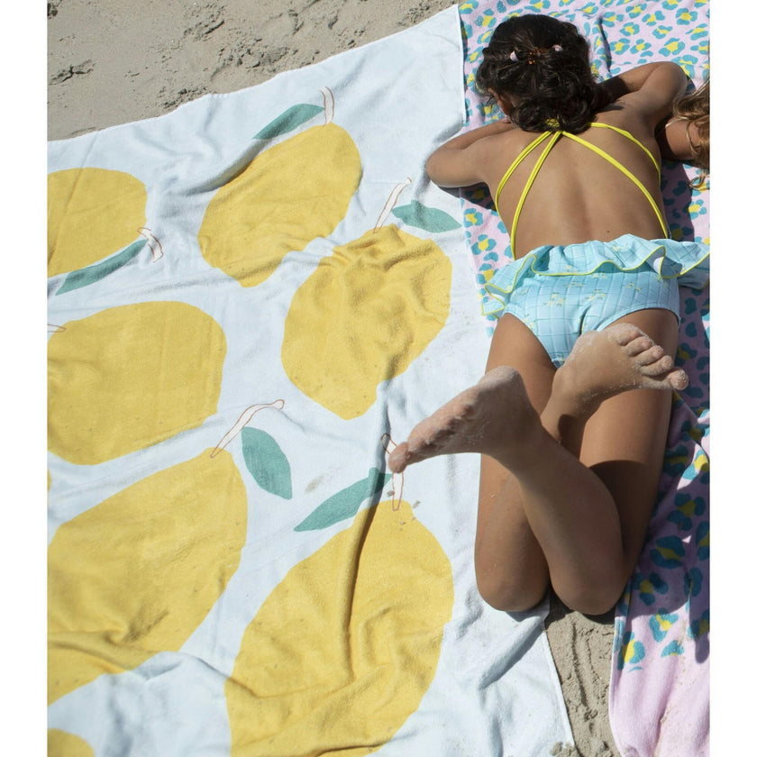 Lemonberry large beach towel
