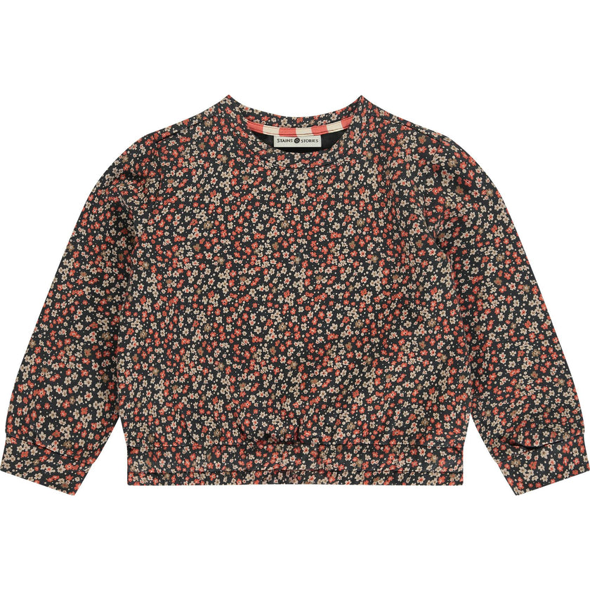 Multi-Floral Crewneck Sweatshirt
