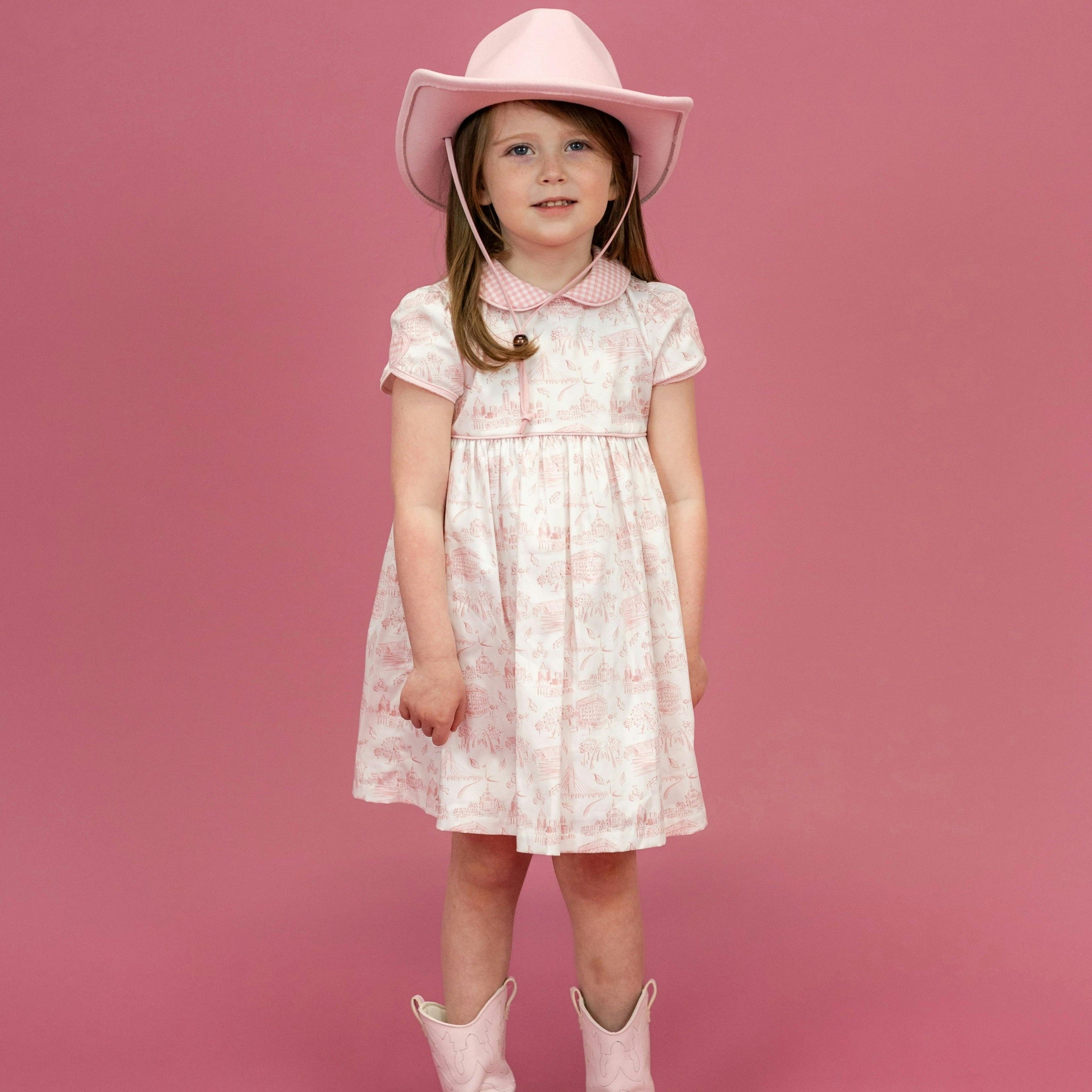 Sarita Girl Dress - Dallas Print