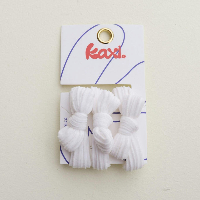 BOW SLICK BACK PONYTAILS (PACK OF 3)