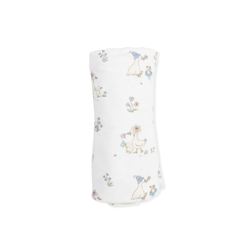 Flower Ducklings - Swaddle Blanket