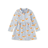 Collared Long Sleeve Shirtdres, Cutie Corgis