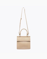 Medium Stylish, Chic Insulated Lunchbox, Cream Croc