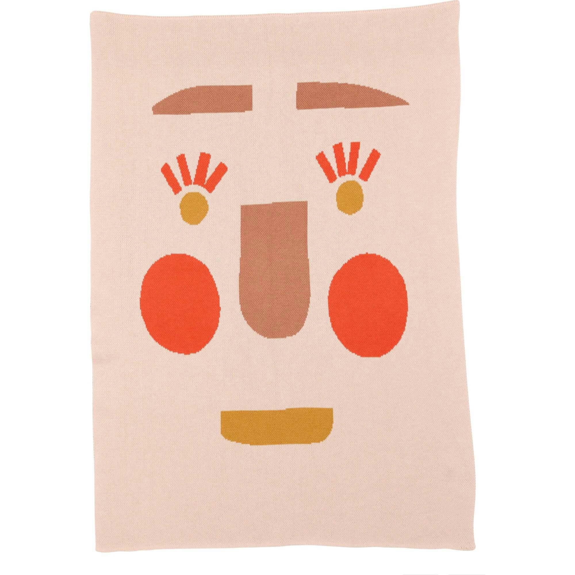 Funny Face Knit Midi Blanket