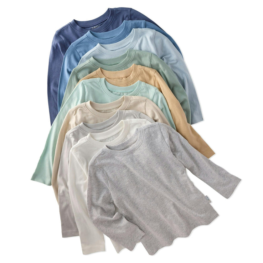 LONDON 10-Pack Toddler Long Sleeve T-Shirts