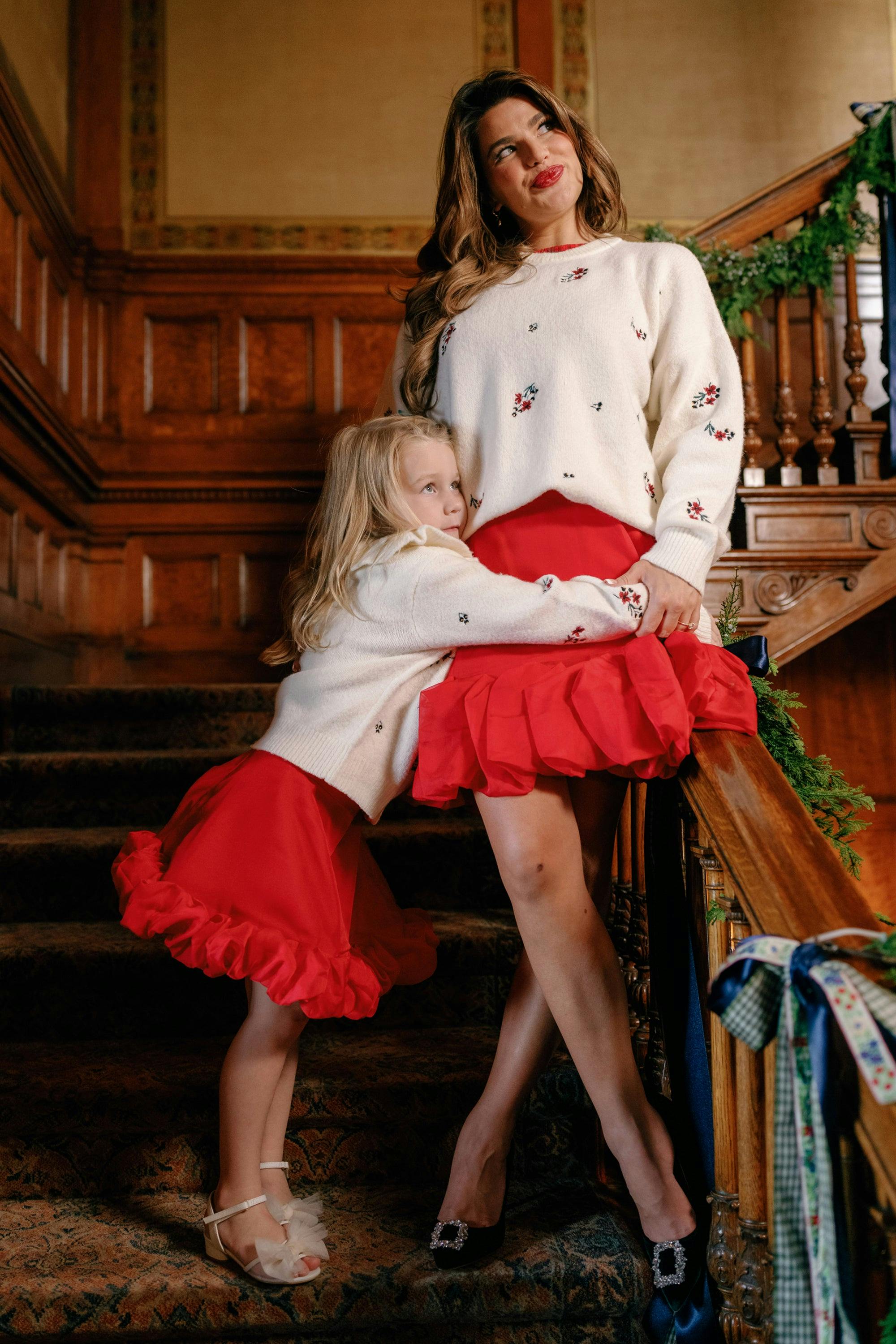 Ellis Sweater in Ivory Jubilant Bloom