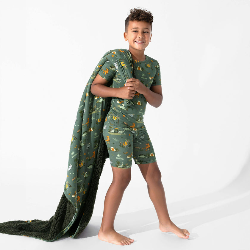 Jurassic Park: Safari Bamboo Sherpa Blanket