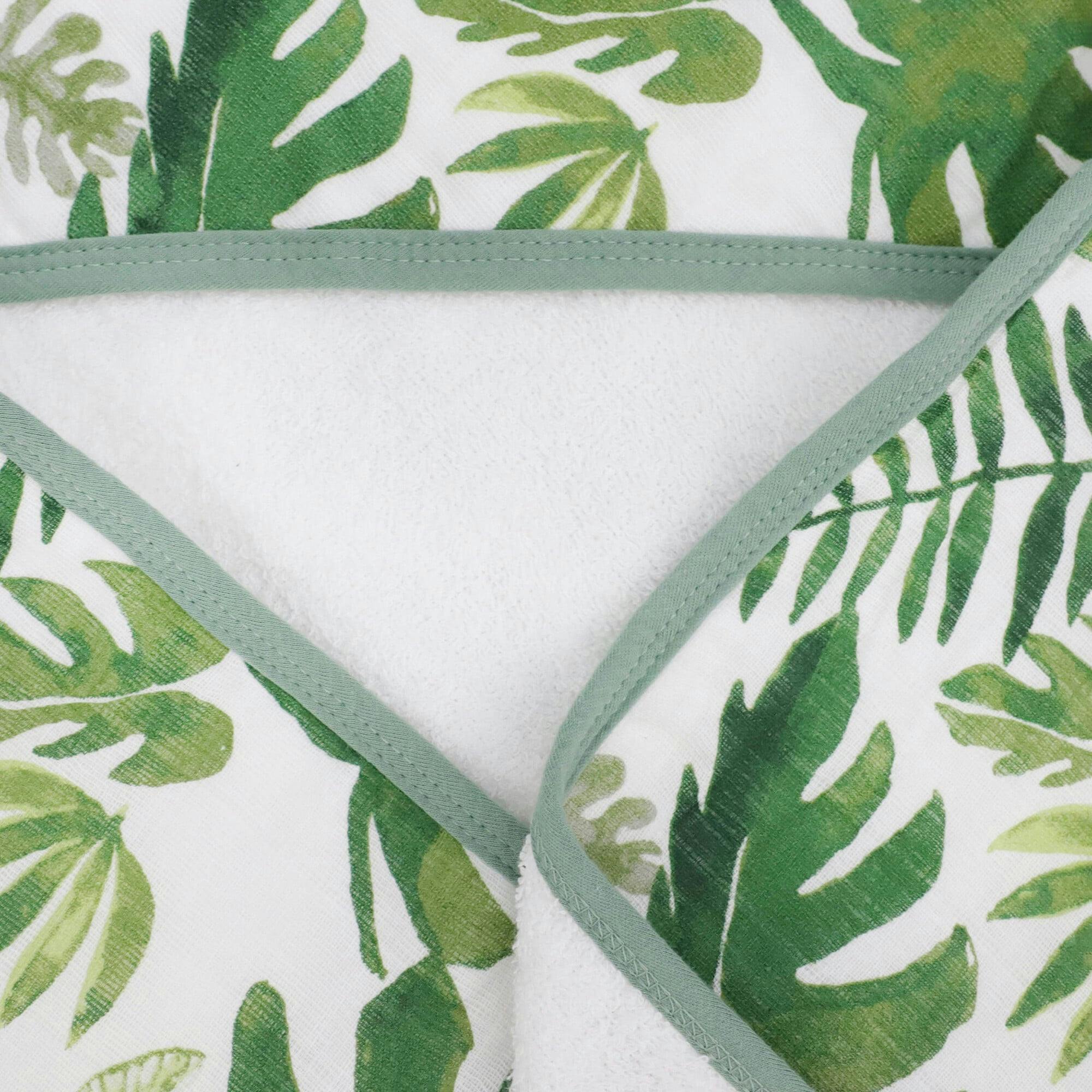 Infant Hooded Towel - Tropical Leaf