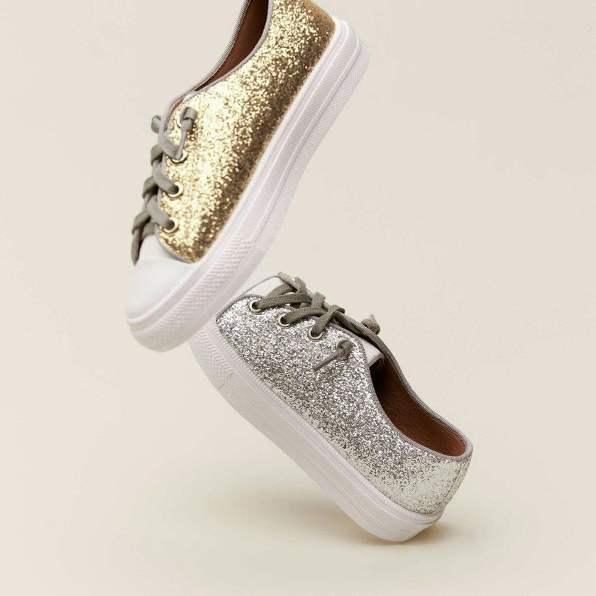 Marcy Tri-Color Leather Sneakers