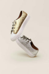 Marcy Tri-Color Leather Sneakers