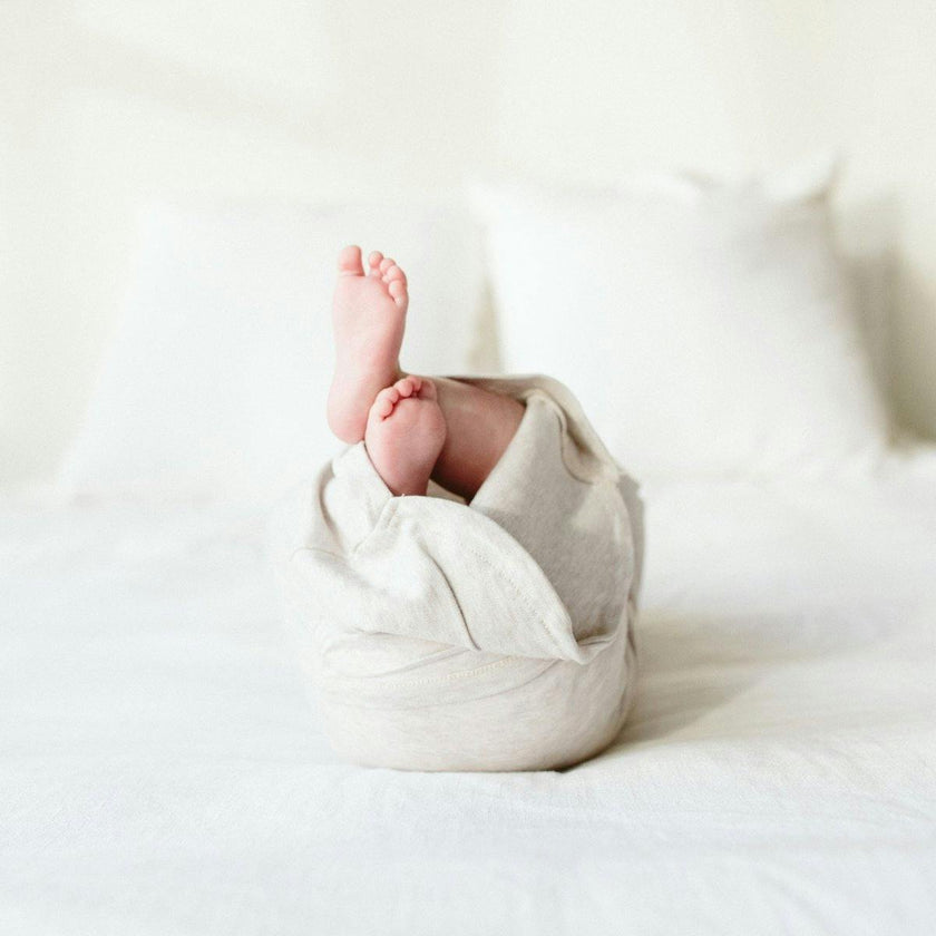 24 HOUR CONVERTIBLE GOWN | STORM GRAY — Bamboo Organic Cotton Blend, Preemie–6M