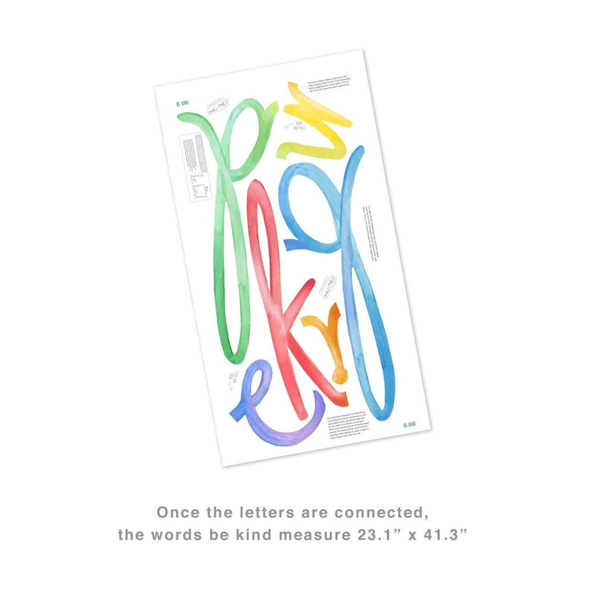 Watercolor Words • Be Kind • Peel-and-Stick Wall Decals