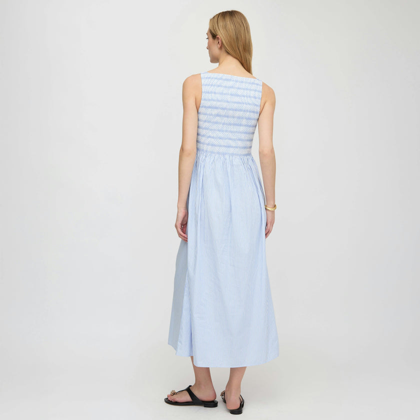 The Cosima Nap Dress - Blue/White Stripe