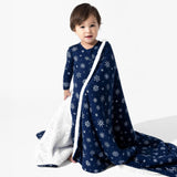 Snowflake Bamboo Convertible Footie