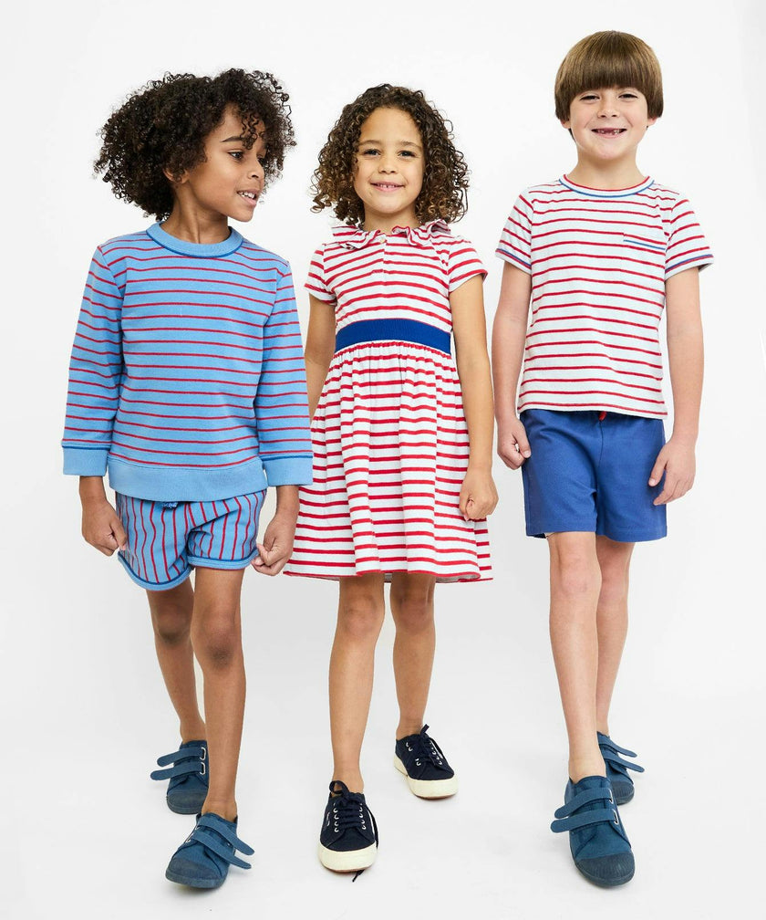 Willie T-Shirt, Paprika Stripe