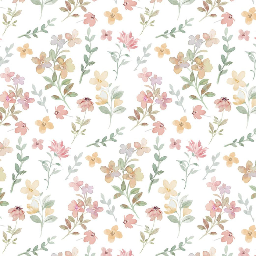 Winter Flowers Pima Baby Pajama