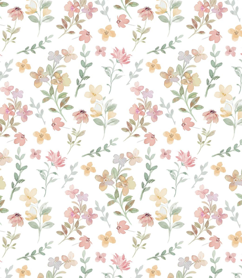 Winter Flowers Pima Cotton Baby Blanket