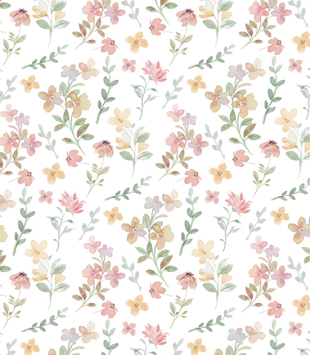 Winter Flowers Pima Cotton Baby Blanket