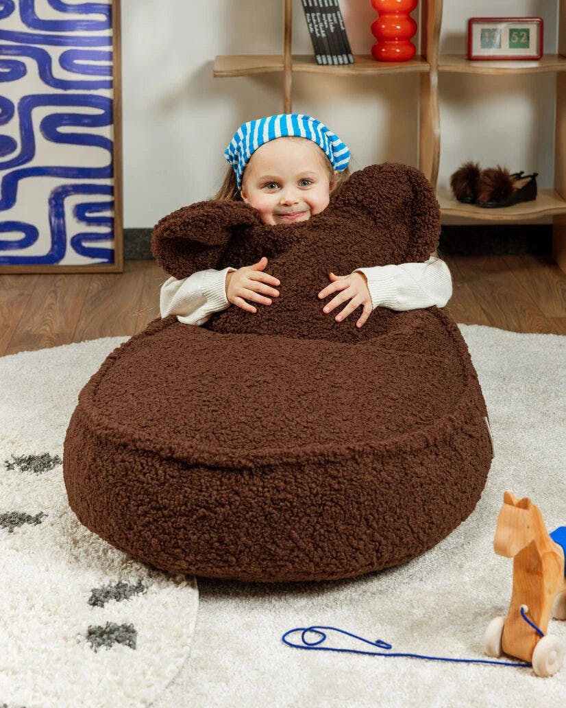 Warm Hazel Bear Beanbag